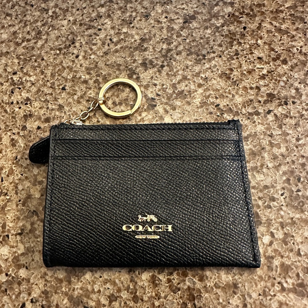 Coach mini card and ID wallet